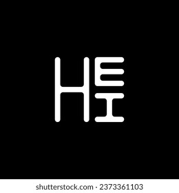 HEI letter logo vector design, HEI simple and modern logo. HEI luxurious alphabet design  