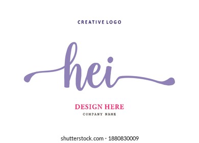 HEI lettering logo is simple, easy to understand and authoritative
