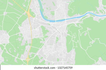 Heidelberg Germany Printable Street Map Classic Stock Vector (Royalty ...