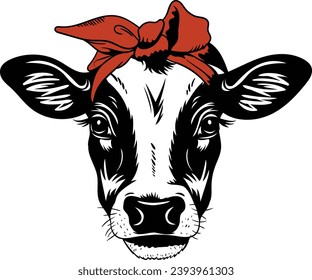 Heifer Headband, Heifer Cow, Funny Christmas, Head Cow, Western Mooey, Retro Co , Holstein, Western Cow 