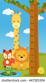 Height chart animals