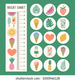 Height chart for children