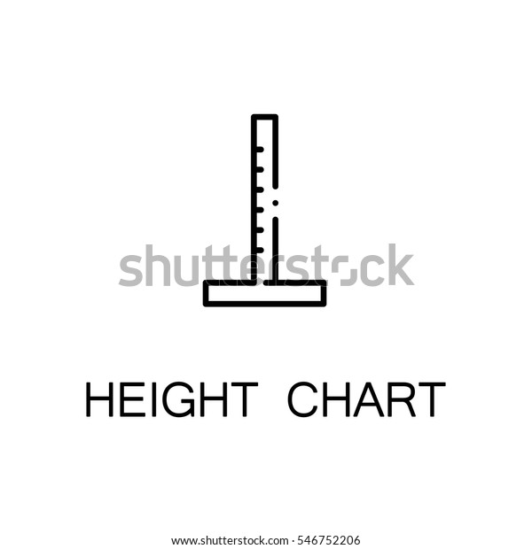 Height Chart Flat Icon High Quality Stock Vector (Royalty ...