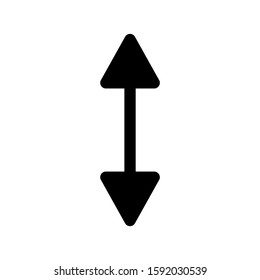 height icon isolated sign symbol vector illustration - high quality black style vector icons
