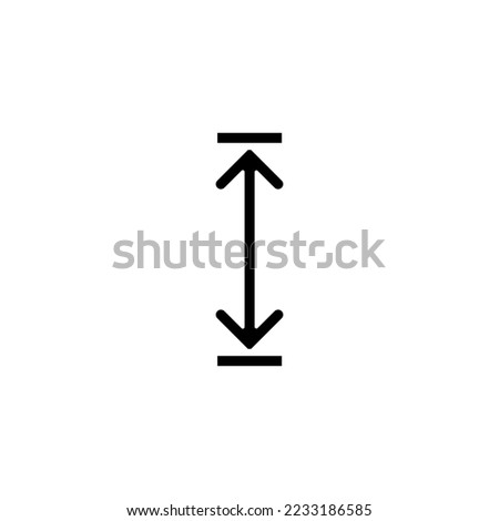 height icon vector design templates 