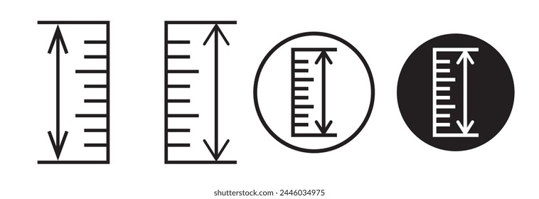 Icono de alto símbolo y símbolo de Vector aislado sobre fondo blanco, concepto de logotipo de alto icono Plantillas de diseño de Vector.