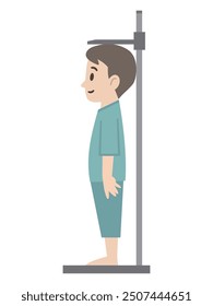 Medición de altura simple Ilustración vectorial