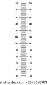 El metro de altura mide la Regla de la línea de marcado, escala del estadiómetro de Vertical. Adhesivos de crecimiento de gráfico de altura para niños para pared. 