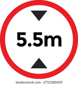 Height Restriction Icon Set. Maximum clearance symbols. Maximum Height Icons. Vehicle limit symbols
