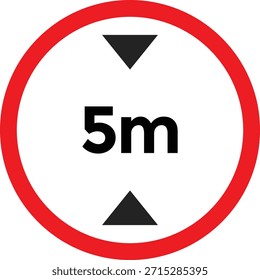Ícone de restrição de altura definido. Limite de altura do veículo e sinalização rodoviária. Símbolos de Baixa Folga. Ícones de restrição de sobrecarga
