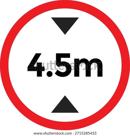 Height restriction icon set. Vehicle height limit and road signs. Low Clearance Symbols. Overhead restriction icons
