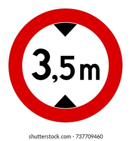 Height Restriction Sign