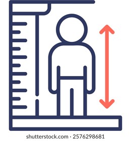 Height Scale Icon outline color