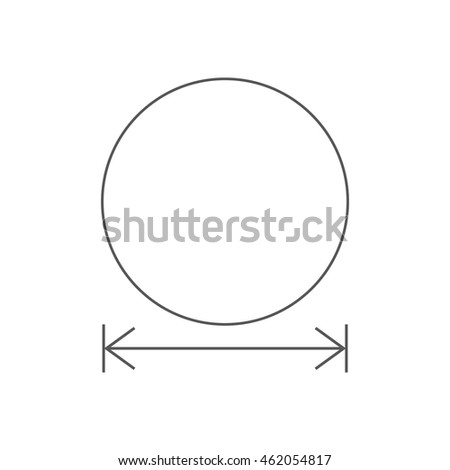  height and width icon, area or size, dimension icon