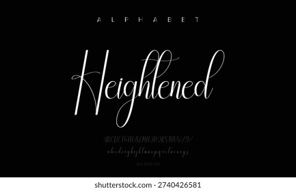 Heightened Display Fonts Modern, Claassic, Bold, Creative Typeface Library