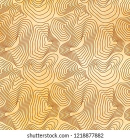 Heights map, brown contour on old paper pattern