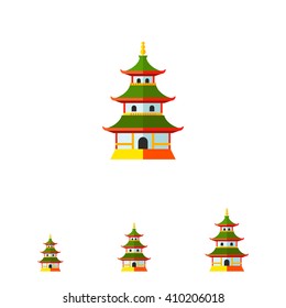 Heijo-kyo flat icon