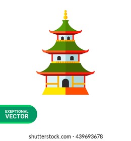 Heijo-kyo flat icon