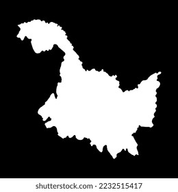 Heilongjiang province map, administrative divisions of China. Vector illustration.