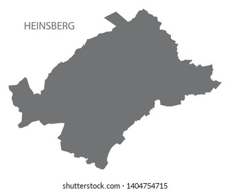 Heinsberg grey county map of North Rhine-Westphalia DE