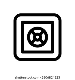 Heist. Editable stroke vector icon.