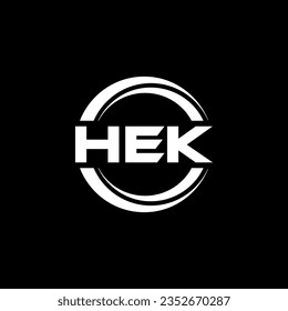 HEK Logo Design, Inspiration for a Unique Identity. Modern Elegance and Creative Design. Watermark Your Success with the Striking this Logo.