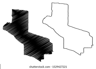 Hela Province (Independent State of Papua New Guinea, PNG, Provinces of Papua New Guinea) map vector illustration, scribble sketch Hela map