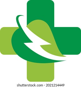 helath plus logo modern template simple and elegant
