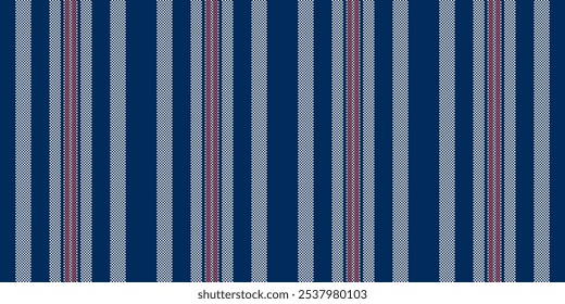 Helebrate lines vertical seamless, mockup texture stripe vector. Peremony textile background fabric pattern in blue and old lace colors palette.