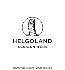 Helgoland lange anna logo with masculine style design