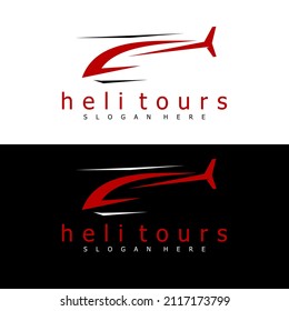 HELI LOGO ICON DESIGN VECTOR