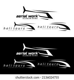 HELI LOGO ICON DESIGN VECTOR	