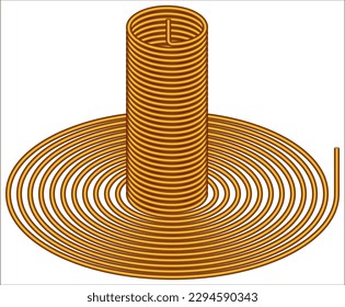 Helical Copper Coil Spring Energy Generator