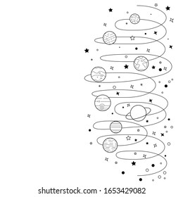 helical representation of the solar system
