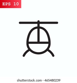 Helicopte icon Flat.