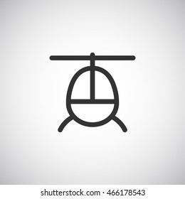 Helicopte icon Flat.