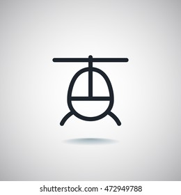 Helicopte icon Flat.