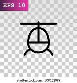 Helicopte icon Flat.