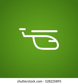 Helicopte icon Flat.
