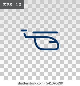 Helicopte icon Flat.