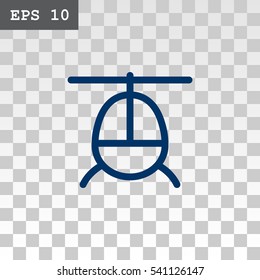 Helicopte icon Flat.