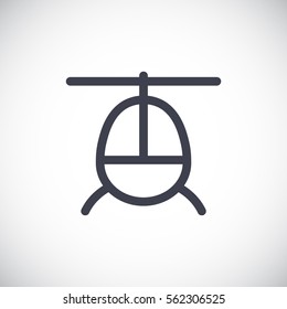Helicopte icon Flat.