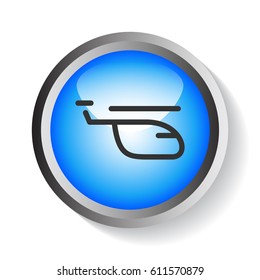 Helicopte icon Flat.