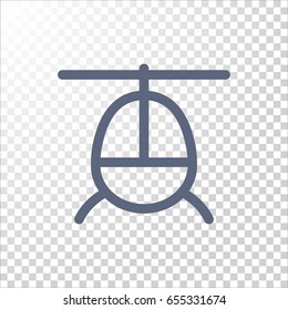 Helicopte icon Flat.