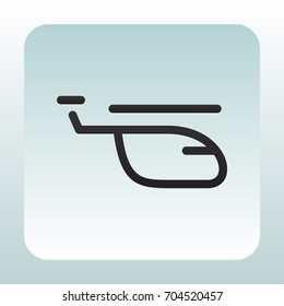 Helicopte icon Flat.