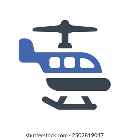 Helicopter air icon, Vector Graphics