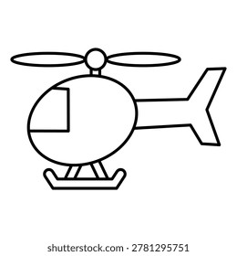 Helicopter aircraft flying in the sky