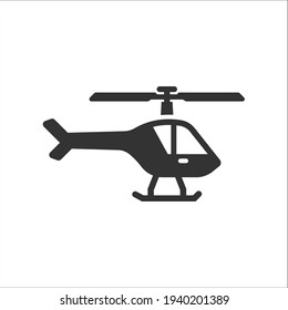 Helicopter aircraft icon, Vector graphics