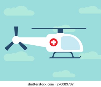 the helicopter ambulance