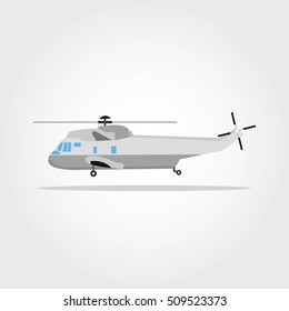 Helicopter Army Vector Illustration